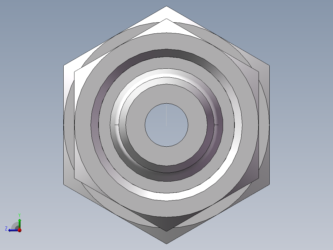 压力表接头-带螺母、7BC-04-14GDK+S右视图