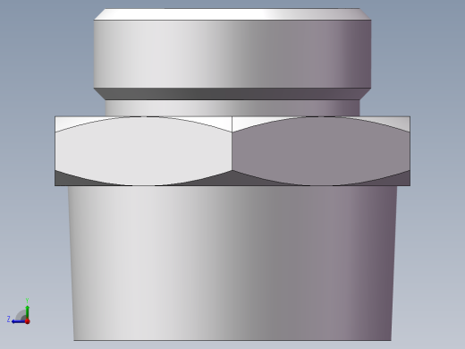 英制锥管螺纹直接头、1CT-36-20SP右视缩略图