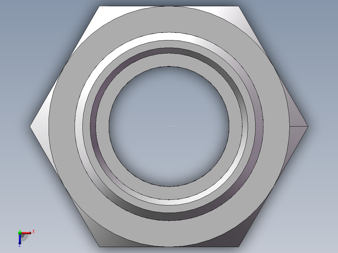 英制锥管螺纹直接头、1CT-36-20SP俯视图