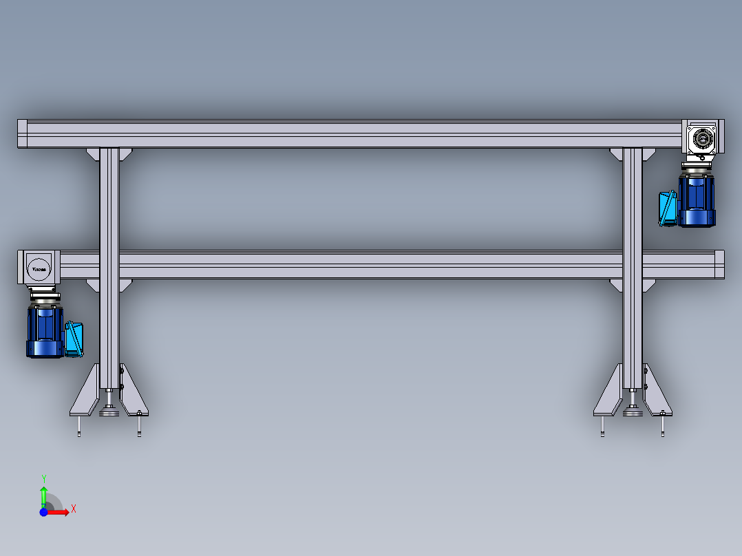 BS2同步带输送线240前视图