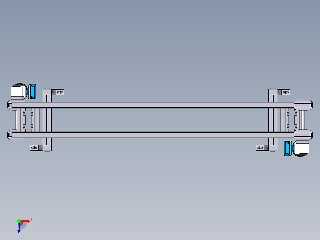 BS2同步带输送线240俯视图