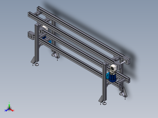BS2同步带输送线240正等轴测缩略图