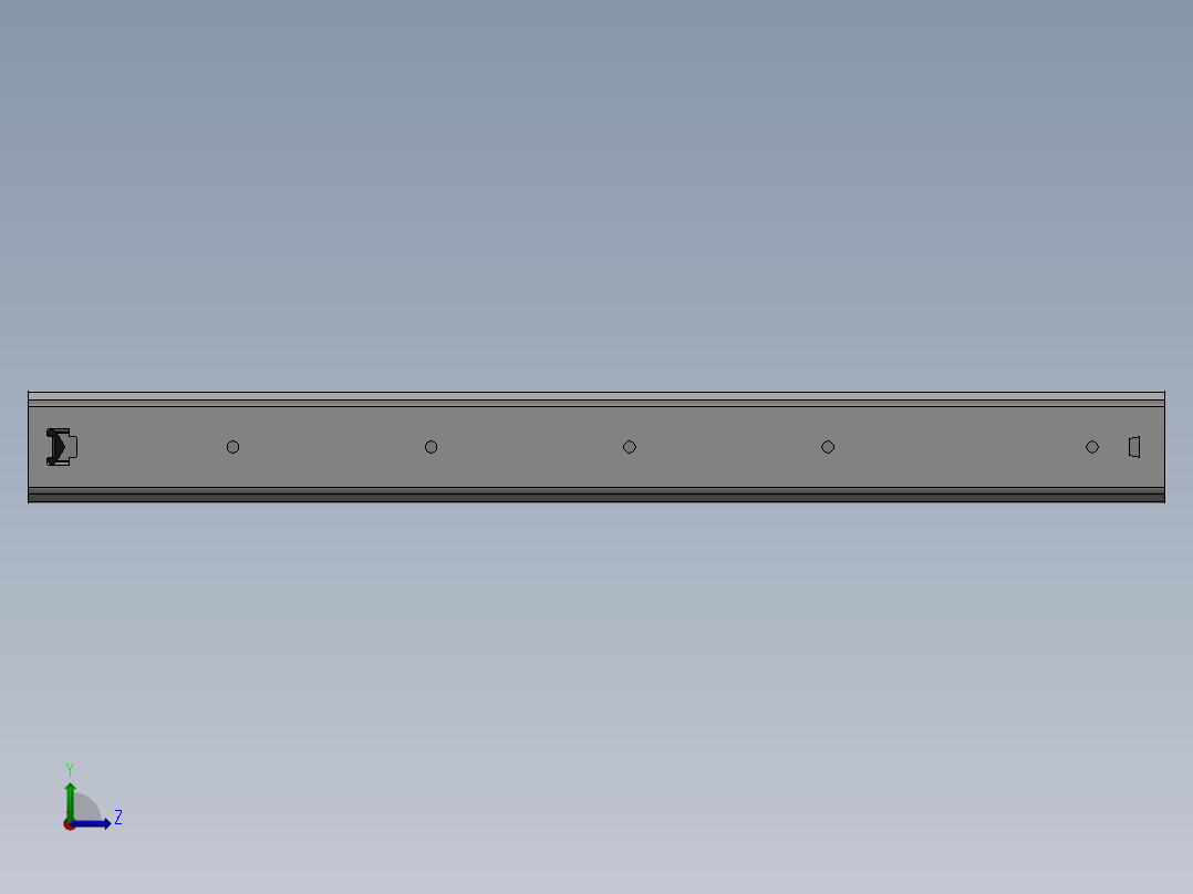 PK-0H53-5500滑轨左视图