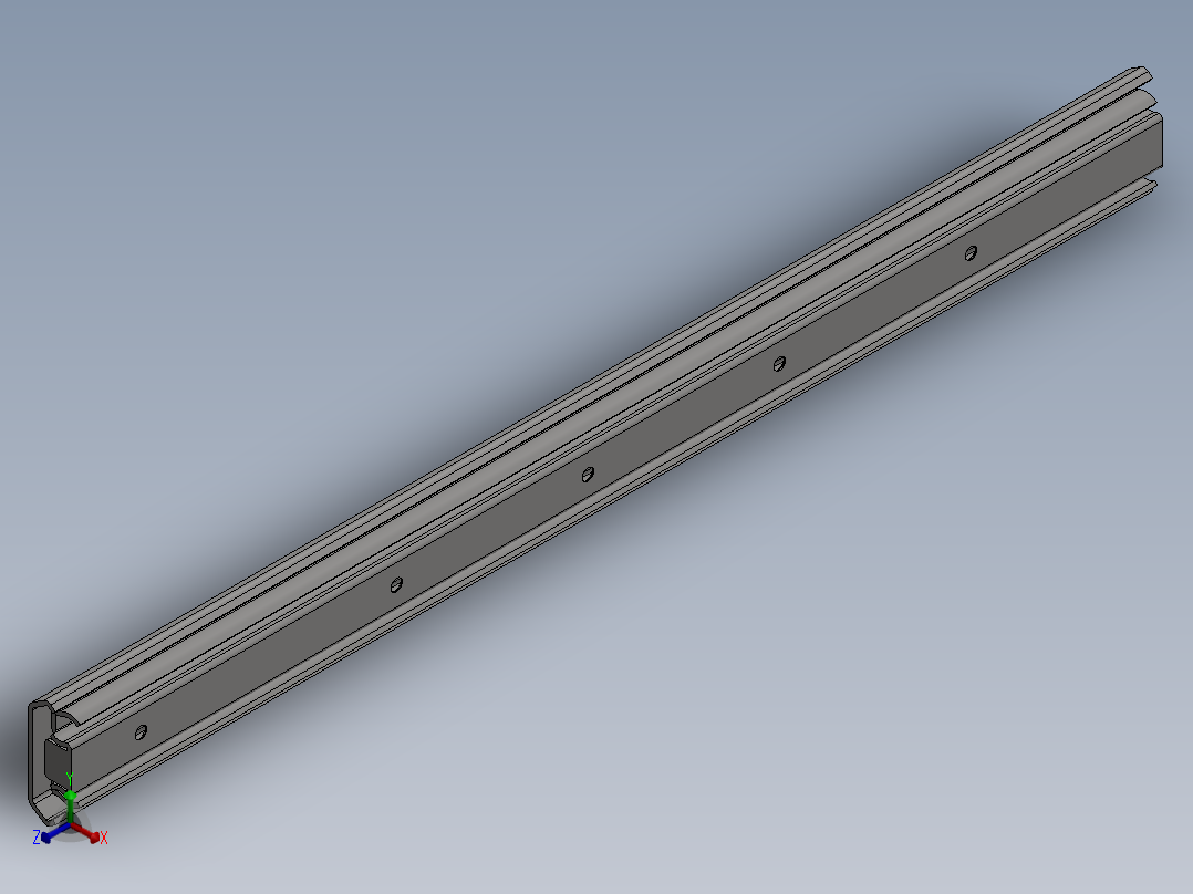 PK-0H53-5500滑轨正等轴测图