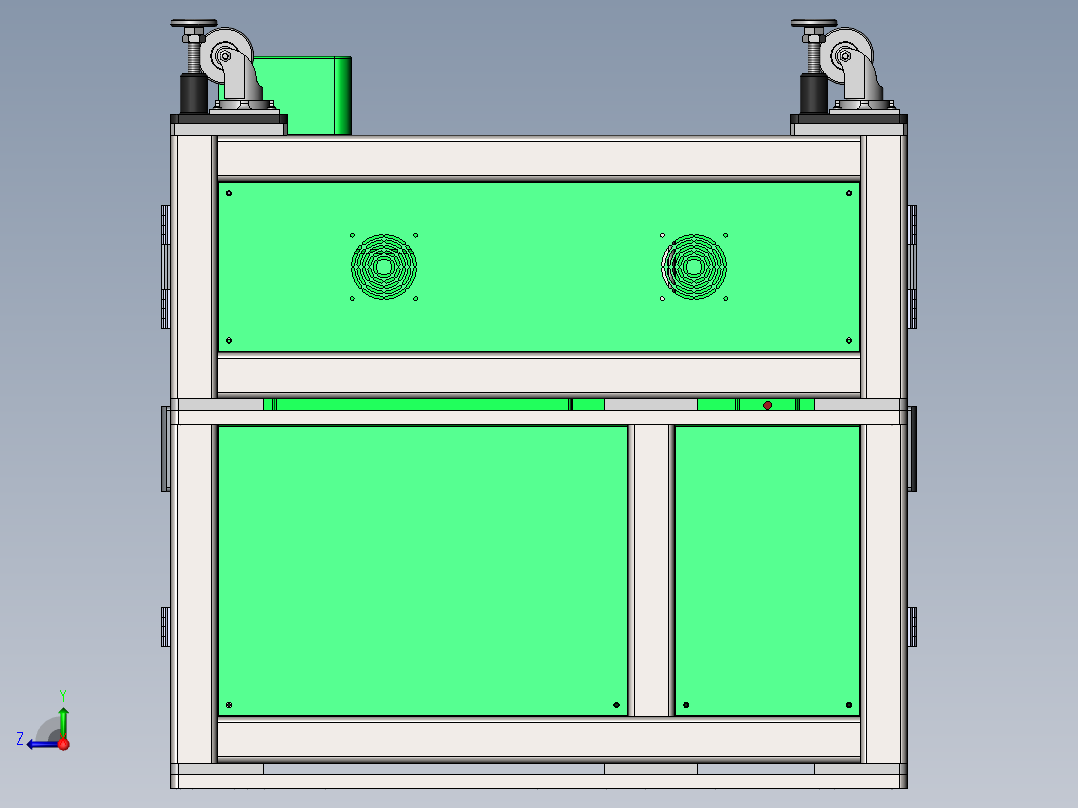 气动顶升升降输送移栽机+双层循环输送右视图