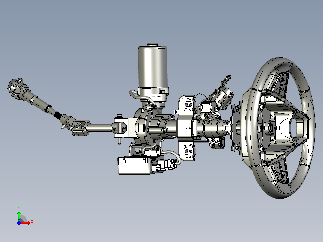 转向柱式电动助力转向C-EPS前视图