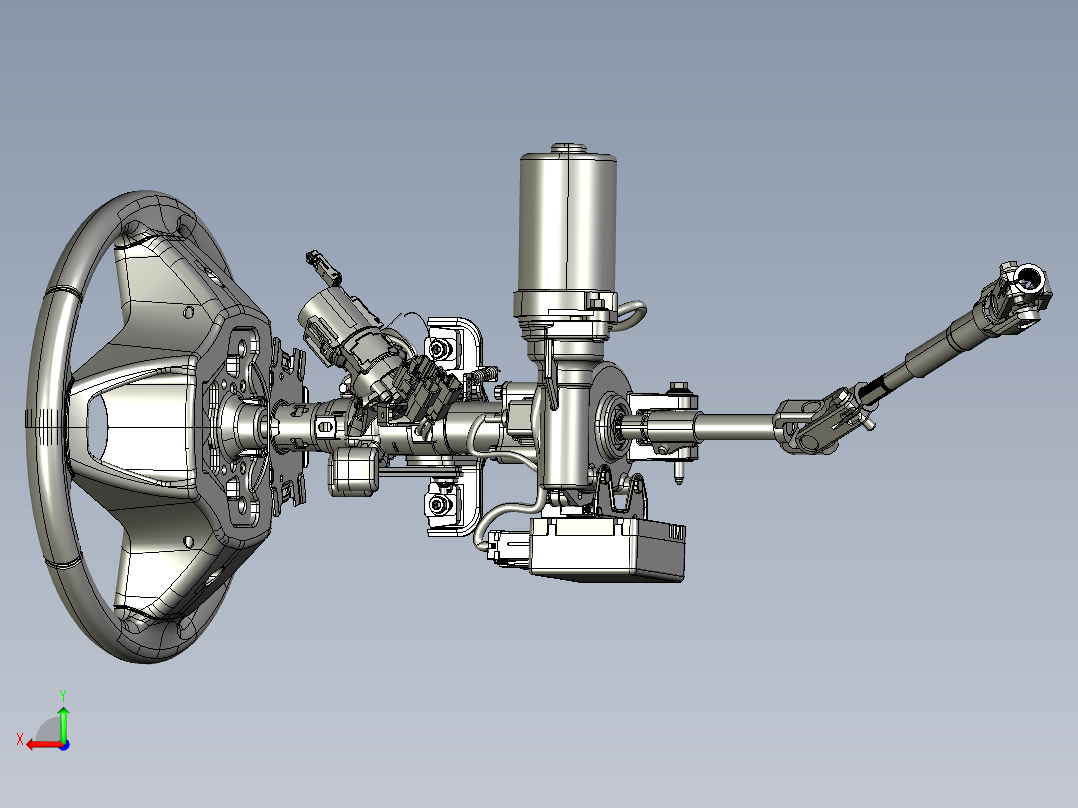转向柱式电动助力转向C-EPS后视图
