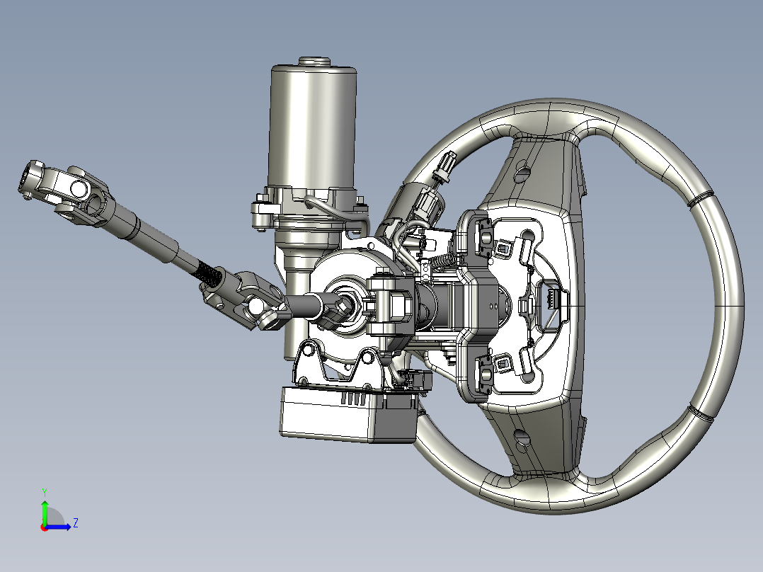 转向柱式电动助力转向C-EPS左视图