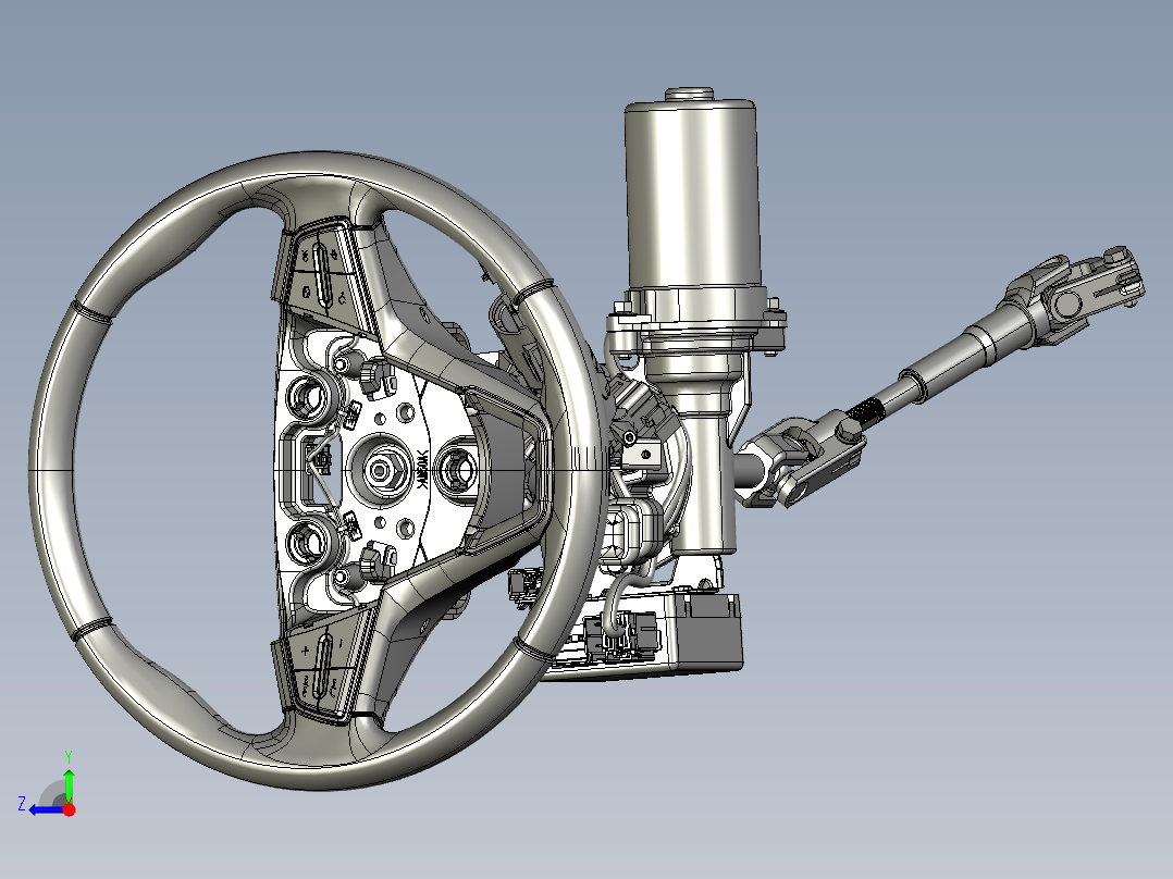 转向柱式电动助力转向C-EPS右视图
