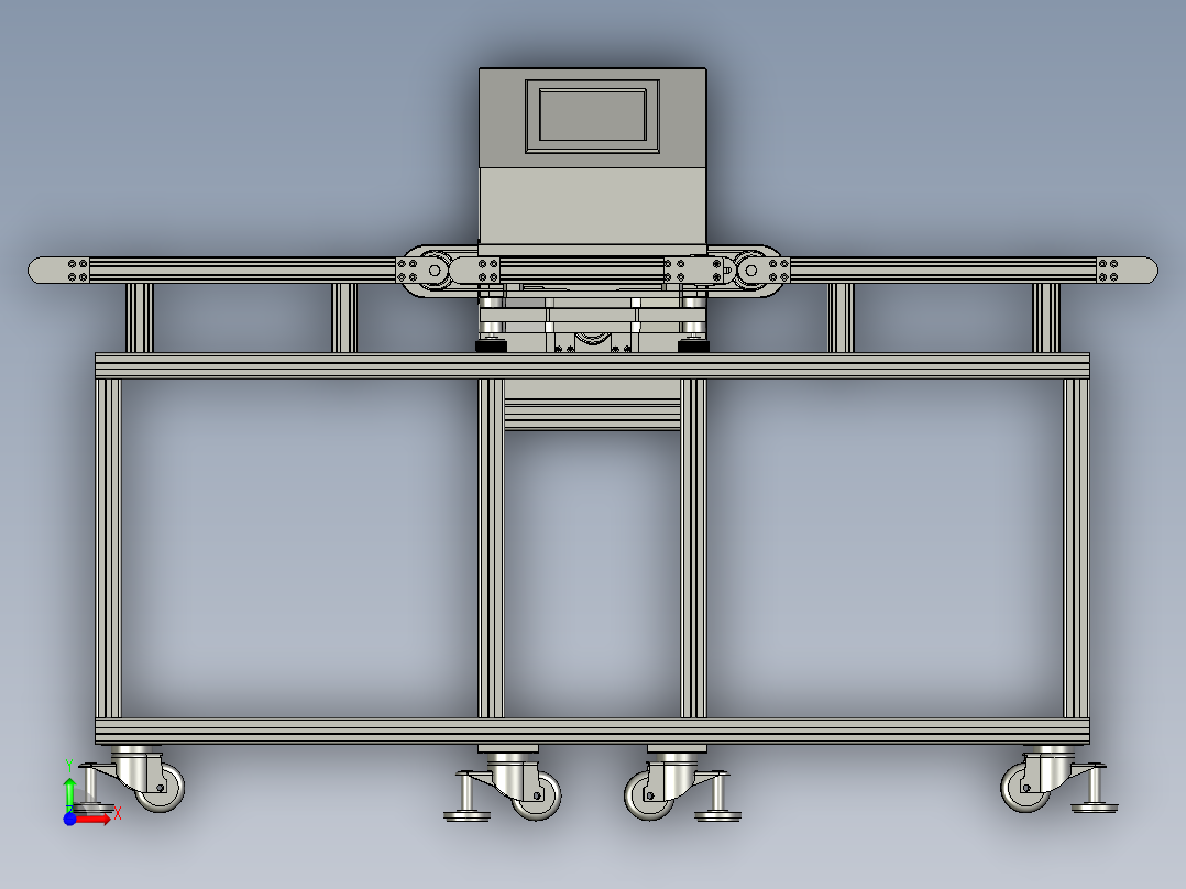动态定量自动称重机前视图