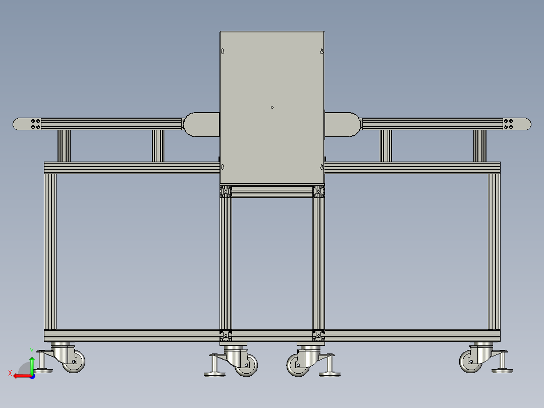 动态定量自动称重机后视图