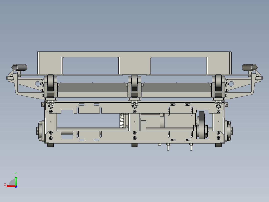 重载链条输送机一五米后视图