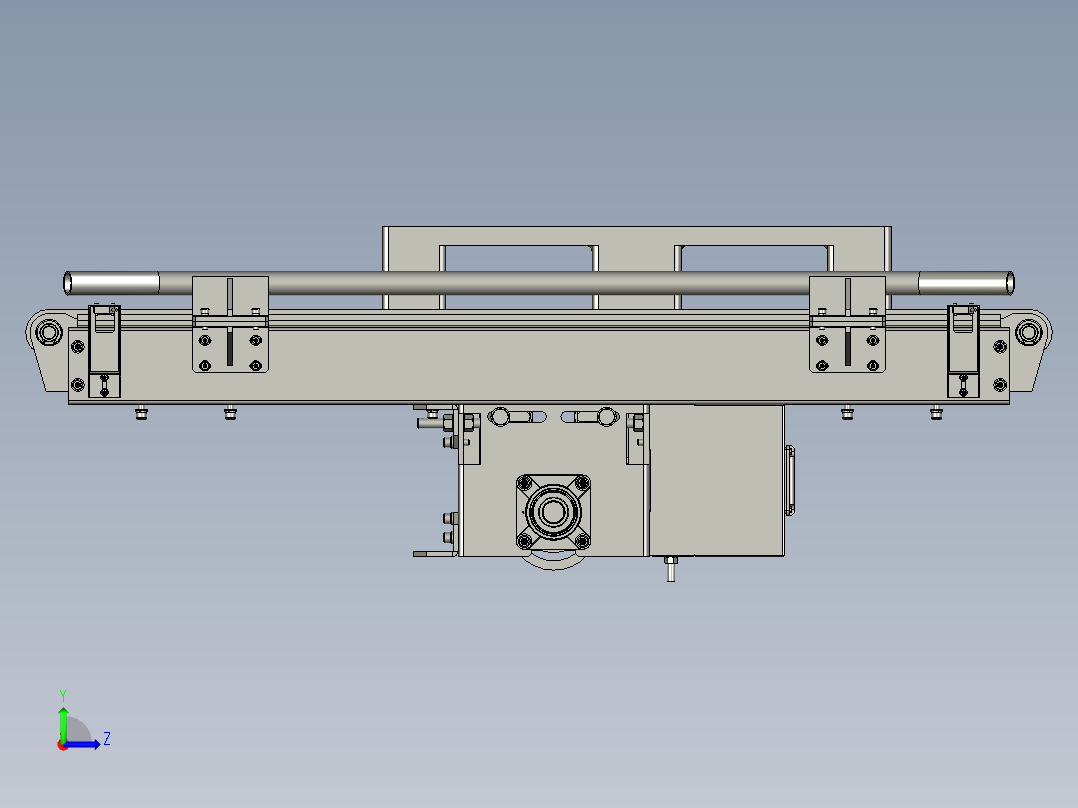 重载链条输送机一五米左视图