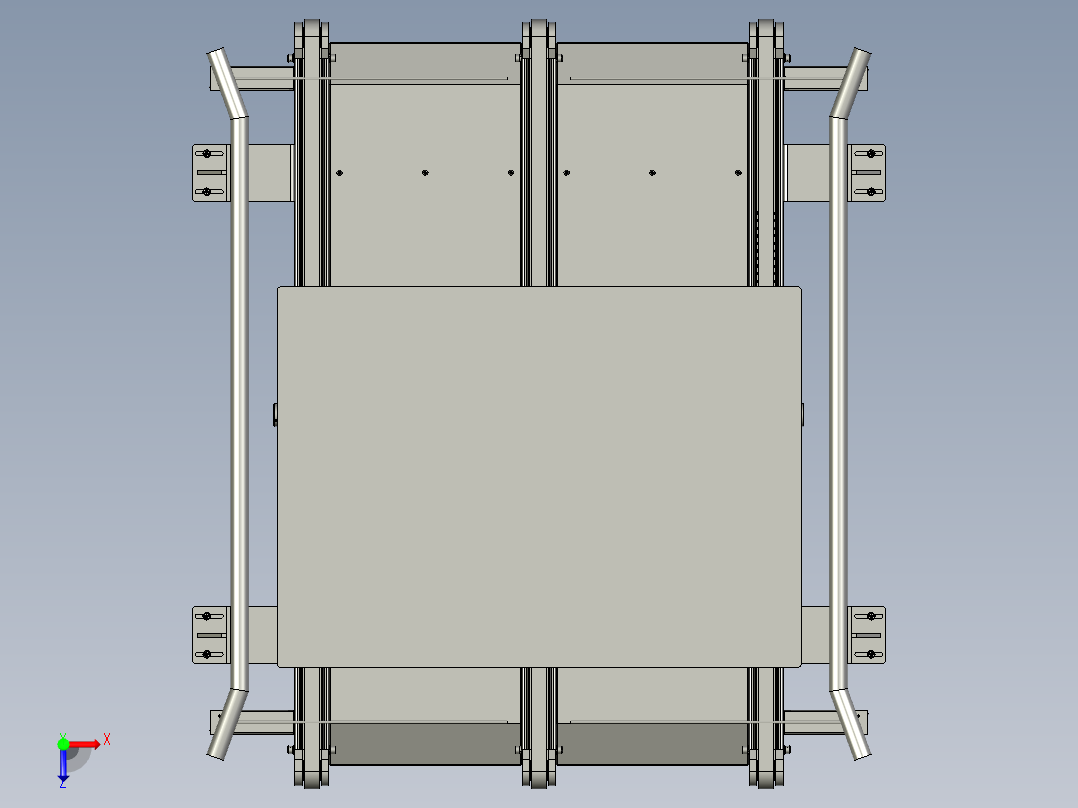 重载链条输送机一五米俯视图