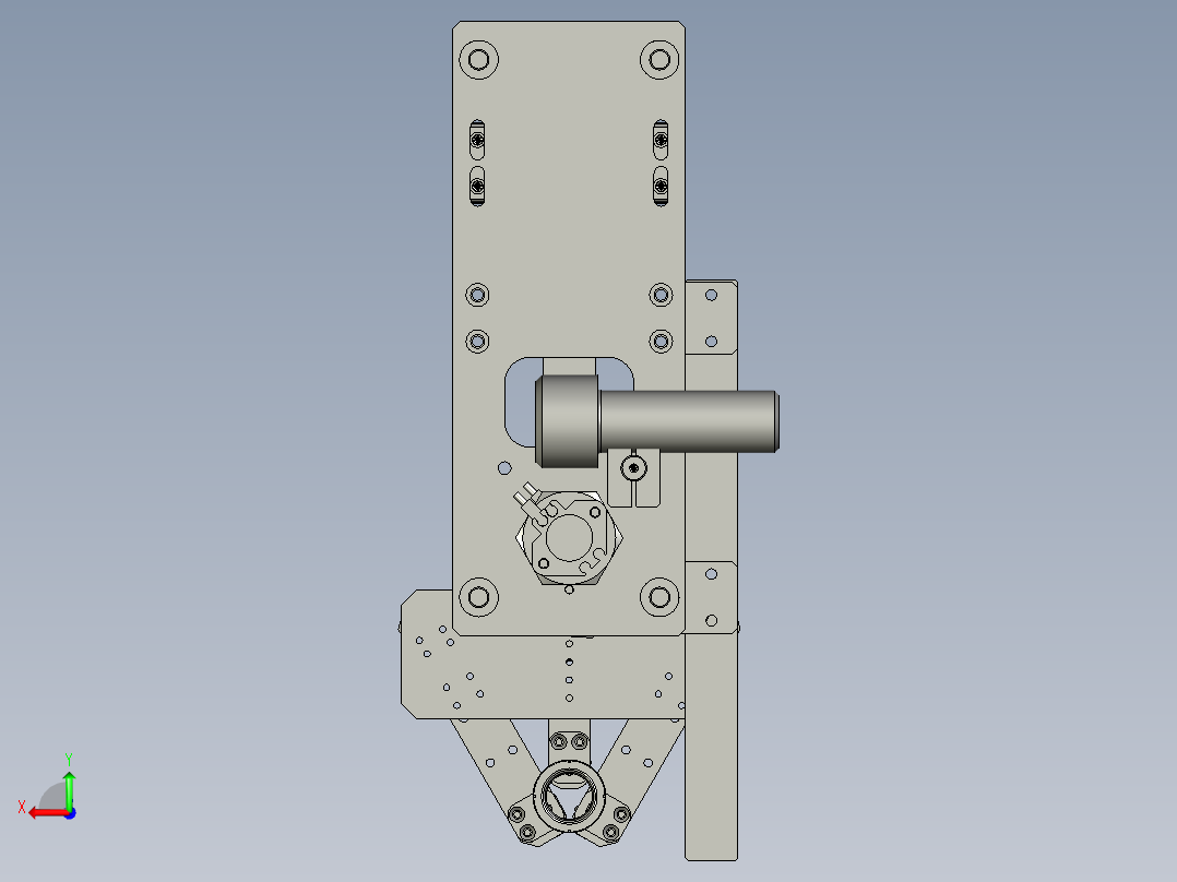 020300平面度检测机构后视图