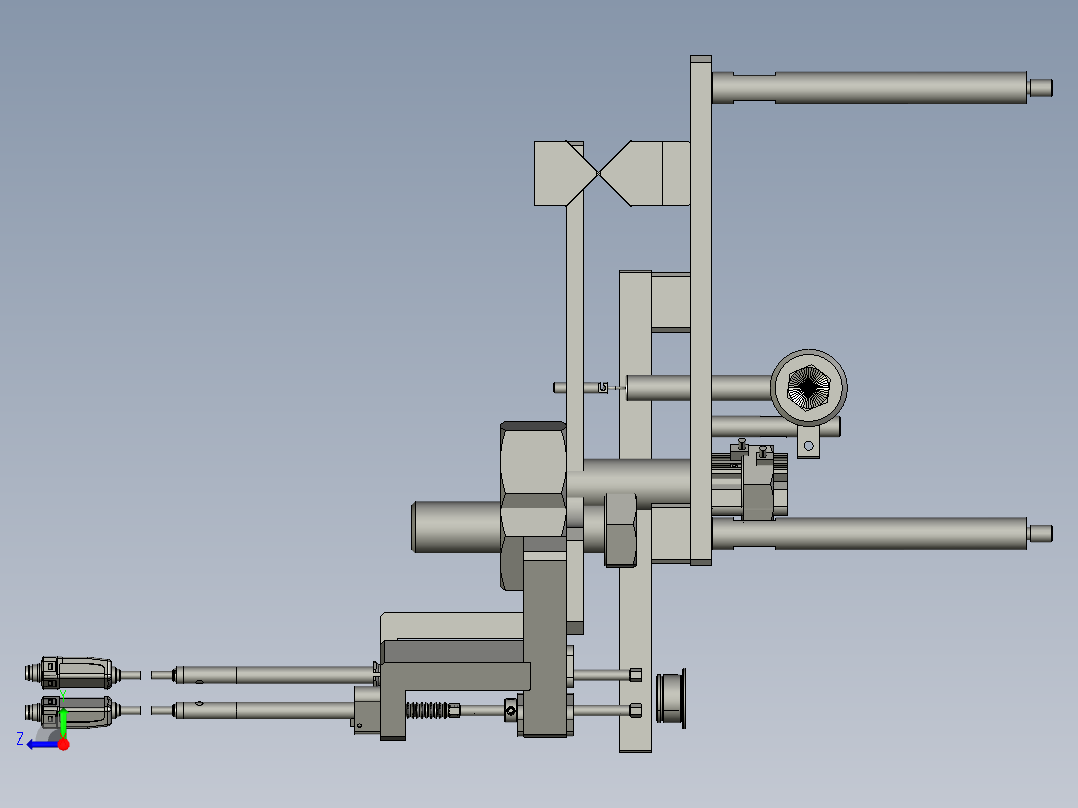 020300平面度检测机构右视图