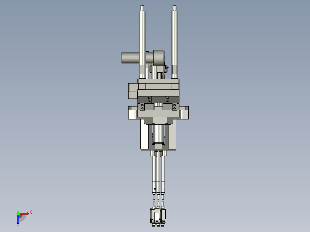020300平面度检测机构俯视图