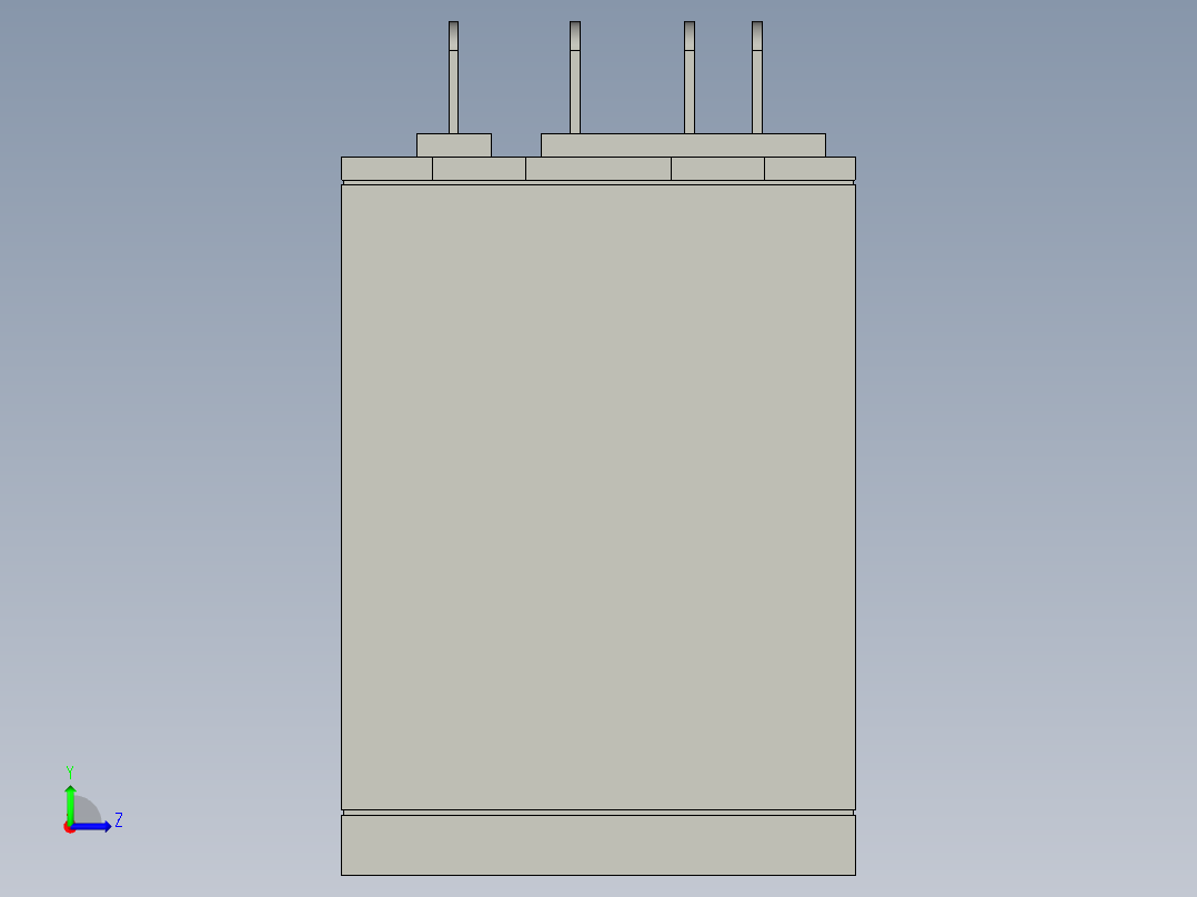 RXM2AB2BD小型继电器左视图