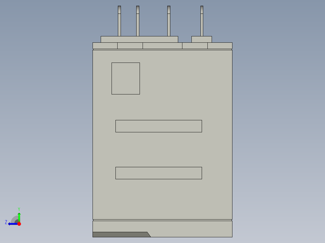 RXM2AB2BD小型继电器右视图