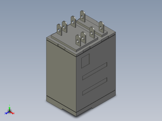 RXM2AB2BD小型继电器正等轴测缩略图