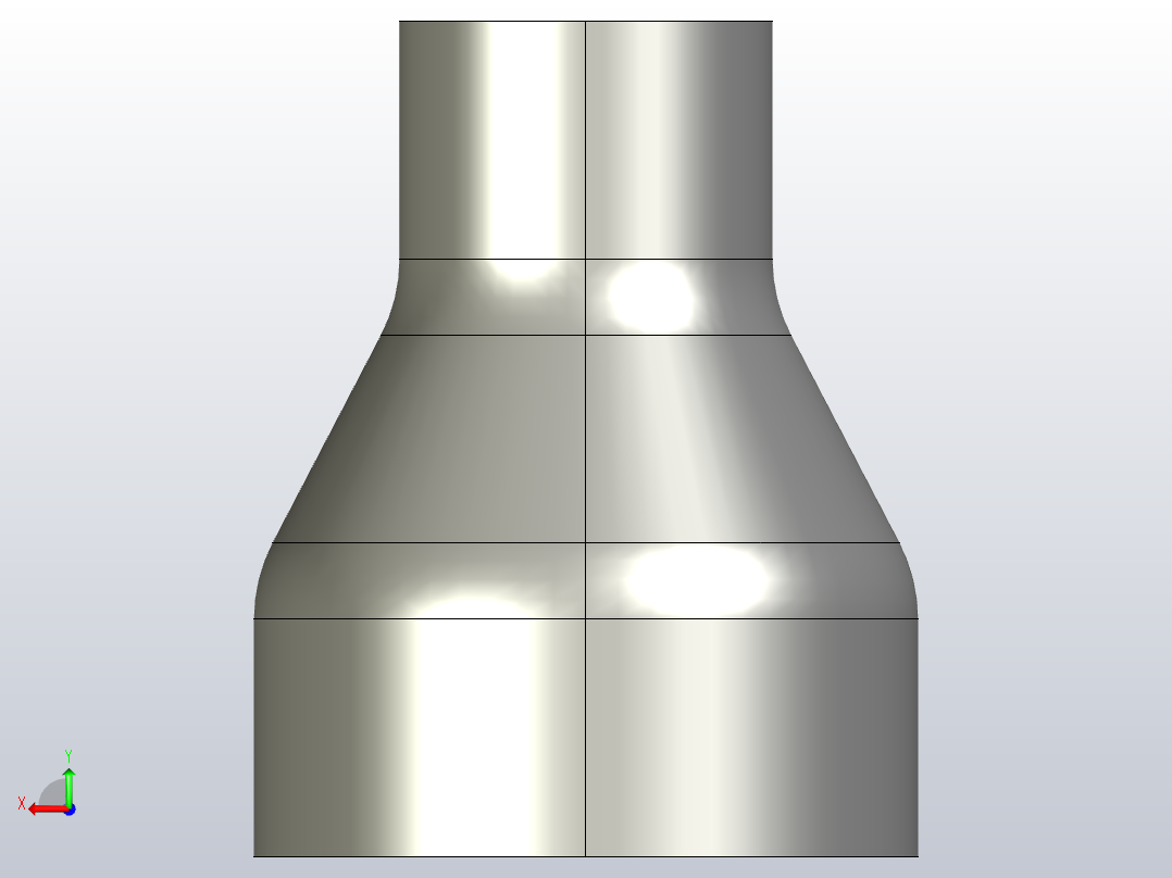 R(C) 大小头（同心）[2X1]后视图