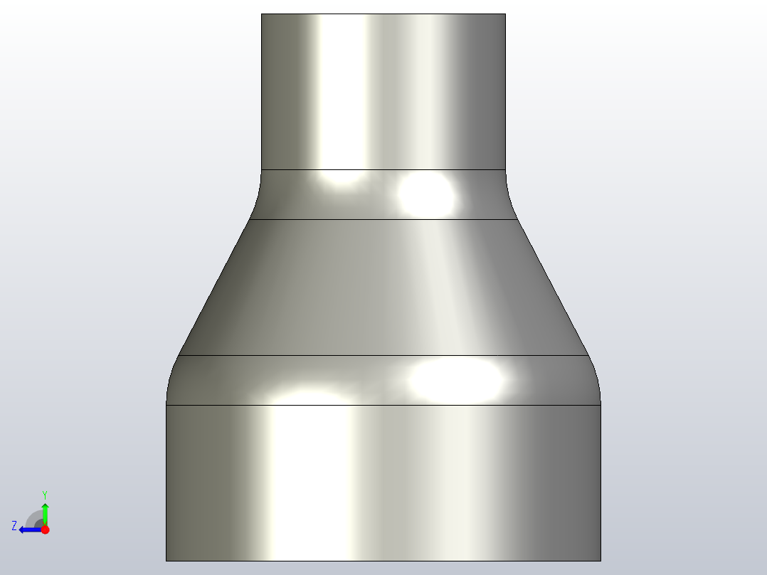 R(C) 大小头（同心）[2X1]右视图