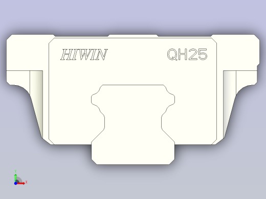 上银导轨 QHW25CC前视缩略图