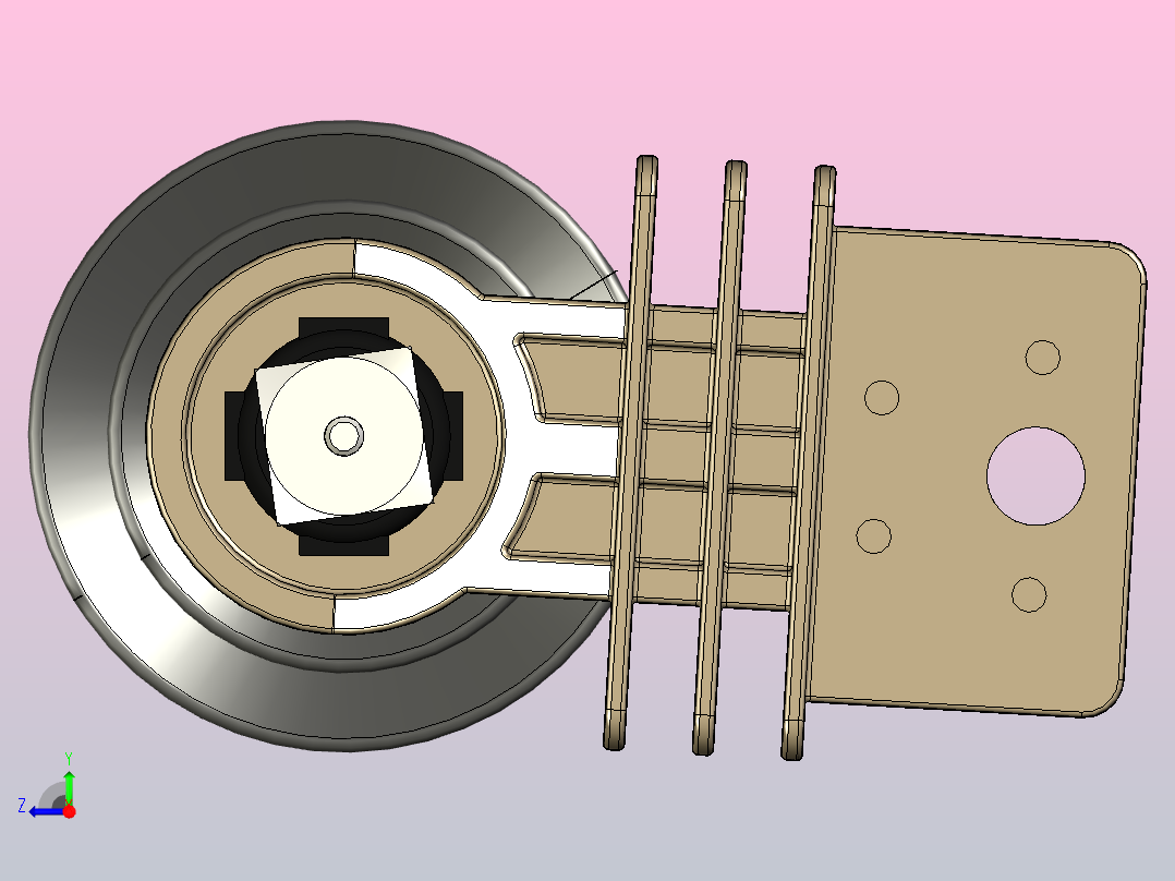 变电站使用的典型避雷器右视图