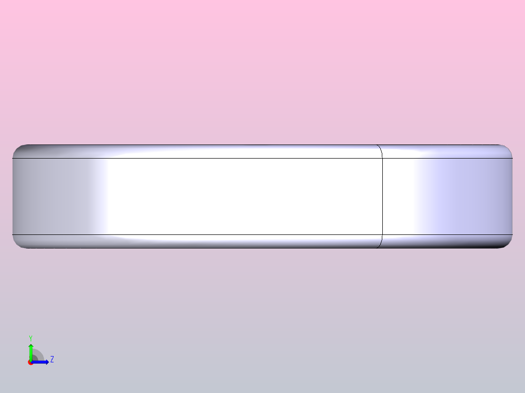 3D打印轴承左视图