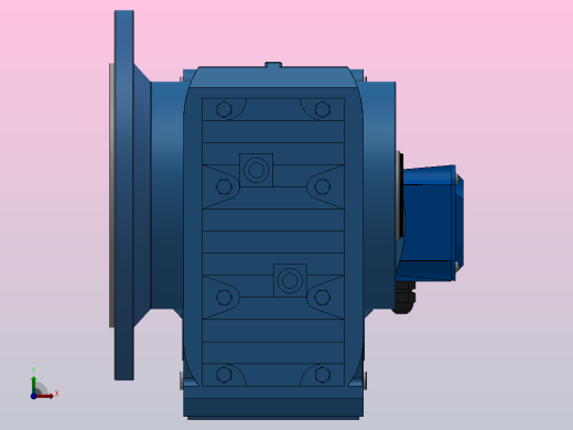 KAF87轴输入的螺旋锥齿轮减速机KAF87-YV1.5-6P-126.68-M1-0°-B前视缩略图