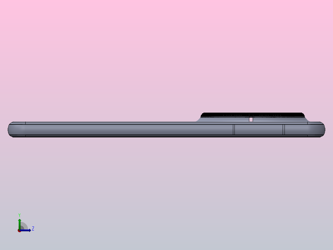 华为 Mate 70 Pro王炸登场，3D模型分享（SolidWorks模型+犀牛模型）左视图