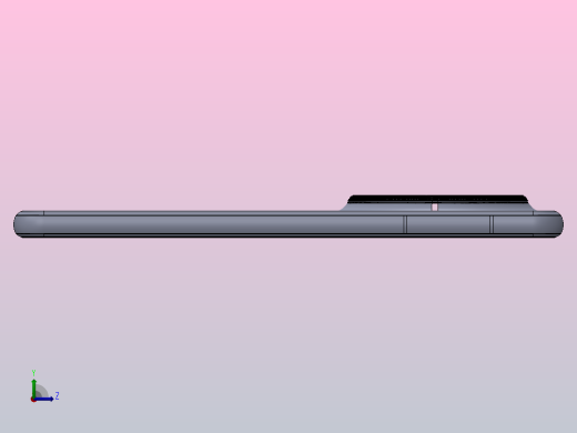 华为 Mate 70 Pro王炸登场，3D模型分享（SolidWorks模型+犀牛模型）左视缩略图