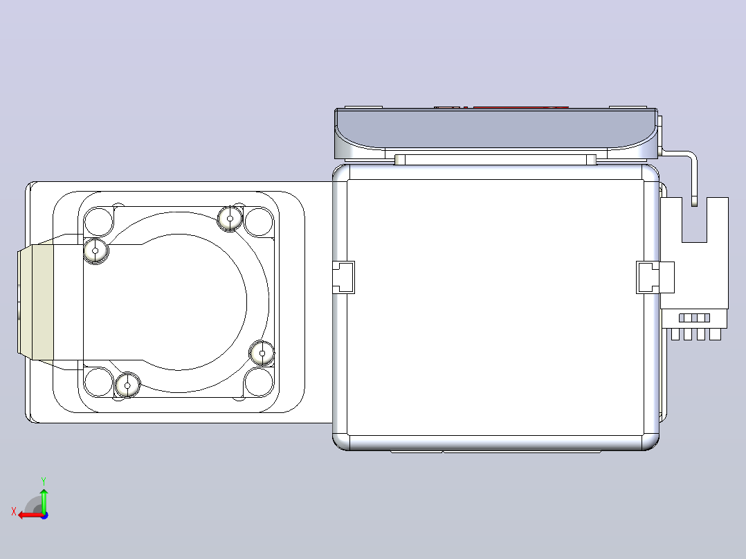 滚珠丝杠直线轴带导轨全封闭TPA-HCR-65S-1610C-L650-MR-C-P10-N3后视图