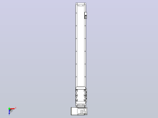 机器人皮带驱动直线轴TPA-GCB-80-P60-L600-LU-M20-N3俯视缩略图
