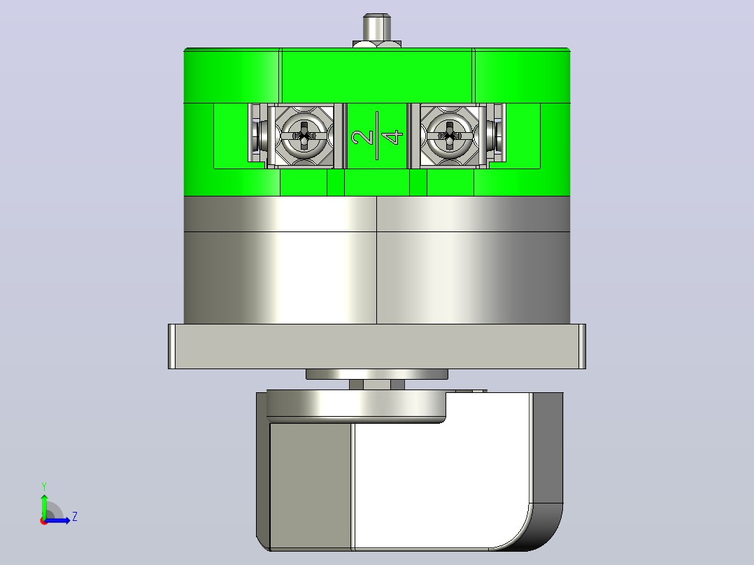 HZ5-20_4 L01组合开关三维模型202012左视图