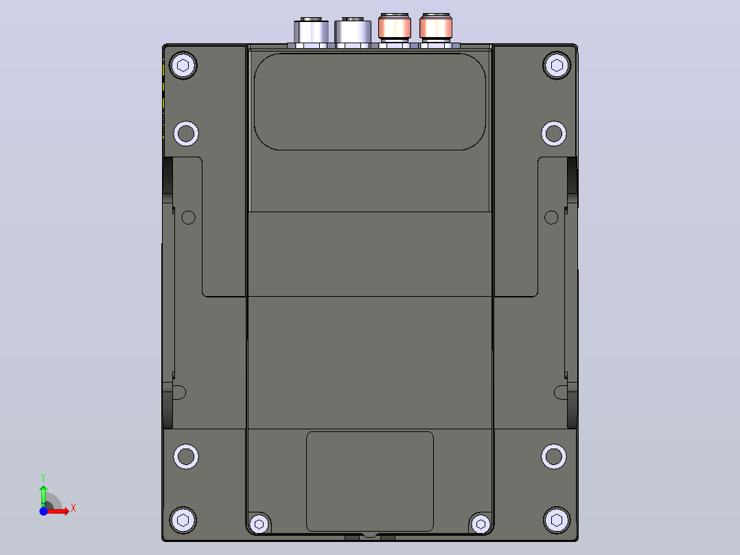 LMS5xx激光扫描仪前视图