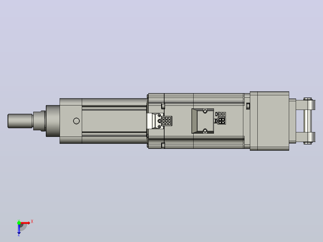 轻载电动缸TPA-ESR50-1610C-L100-MR-CB-W-P40-C3俯视图