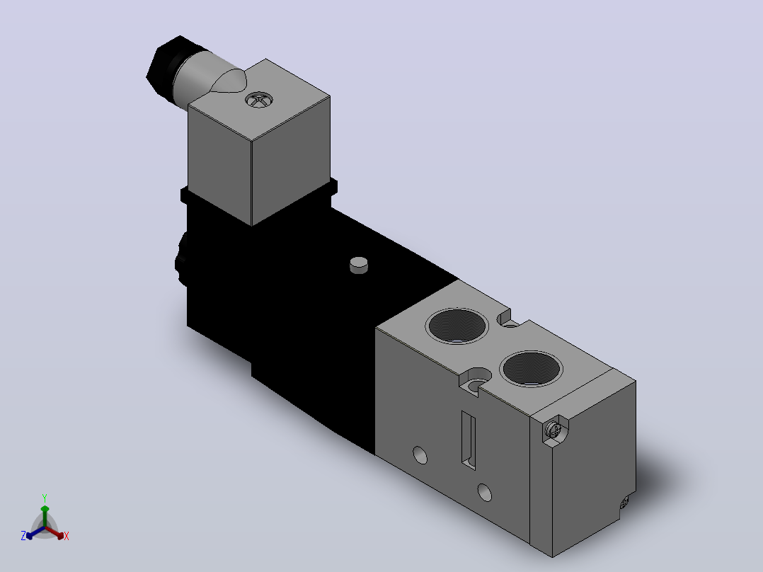 MFSC2000系列电磁阀[MFSC2120-02-DC24V-T4]正等轴测图
