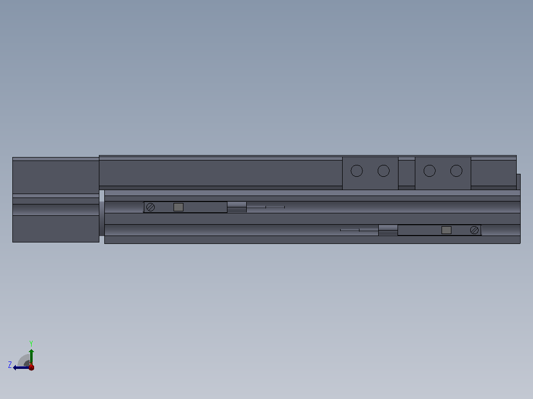 气缸MXQ8-50CSF-M9BZ右视图