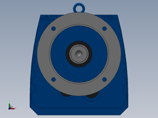 RF107R77法兰轴伸式组合型斜齿轮减速机RF107R77-Y2.2-4P-100-M1-0°-Φ350前视缩略图