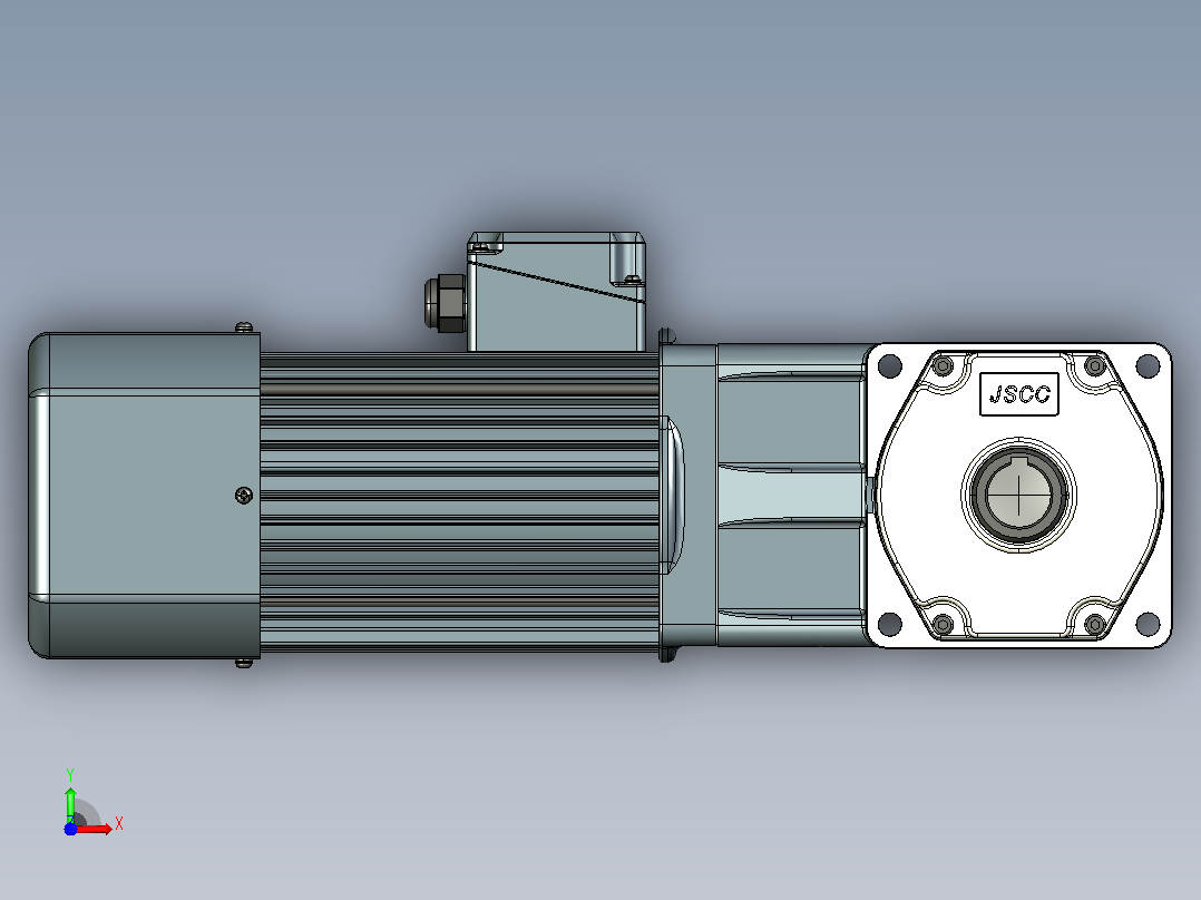 变频减速电机f1500rc-L前视图