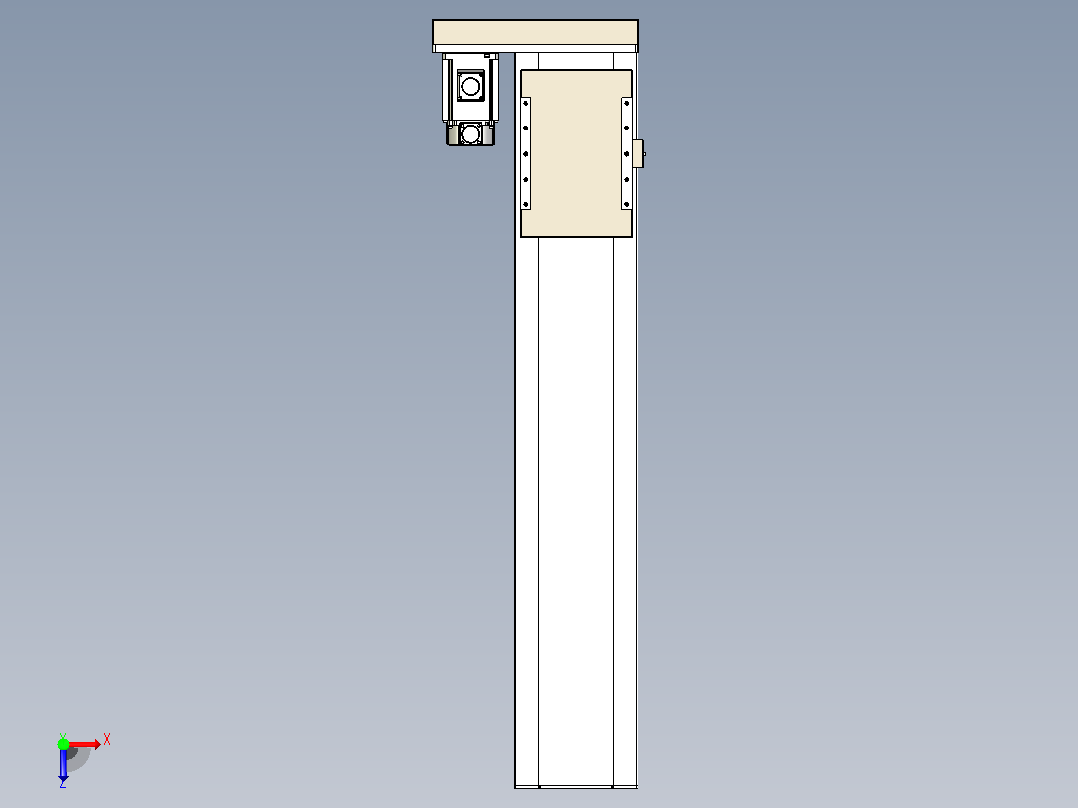滚珠丝杠直线轴带导轨全封闭TPA-HCR-220D-3210C-L950-MR-C-P1K-N3俯视图