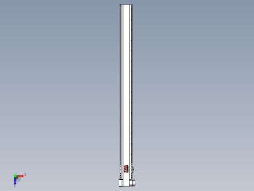 皮带直线轴半封闭可选导轨TPA-HNB-120D-110-L1450-LP-C-P40-N3俯视缩略图