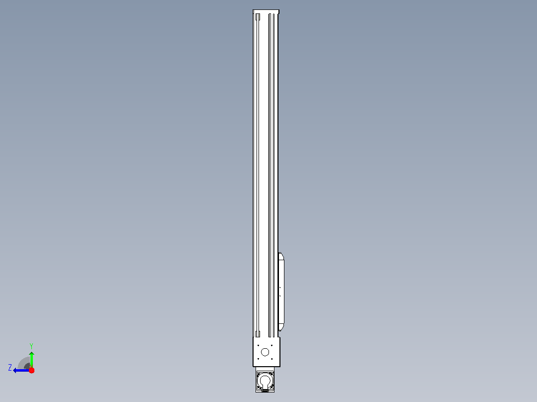 伺服电机集成皮带传动直线执行器TPA-OCB-140-256-L950-MR-P75-N3右视图