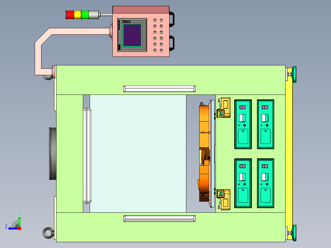 汽车门板超声波多工位焊接机（仅含主体结构）右视图