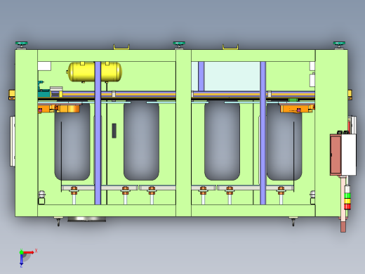 汽车门板超声波多工位焊接机（仅含主体结构）俯视缩略图