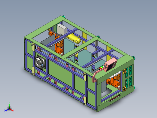 汽车门板超声波多工位焊接机（仅含主体结构）正等轴测缩略图