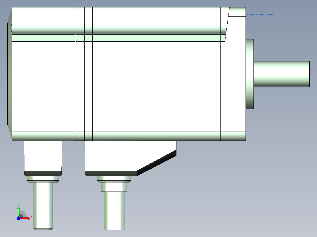 交流伺服电机前视图