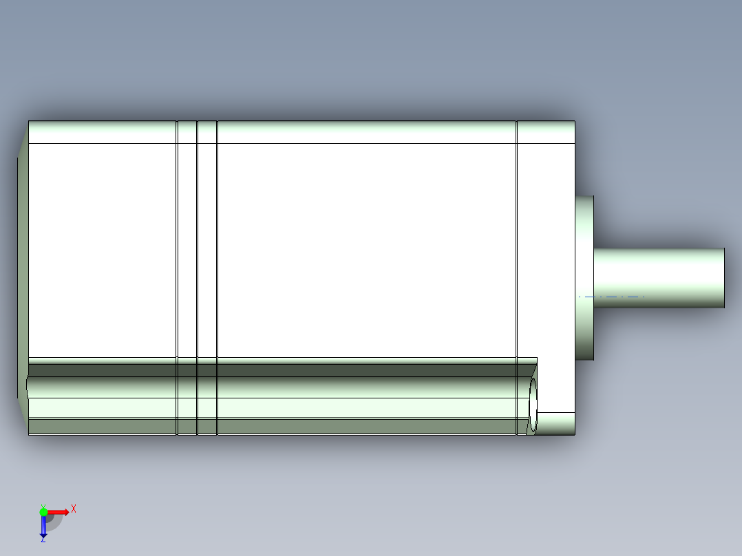 交流伺服电机俯视图