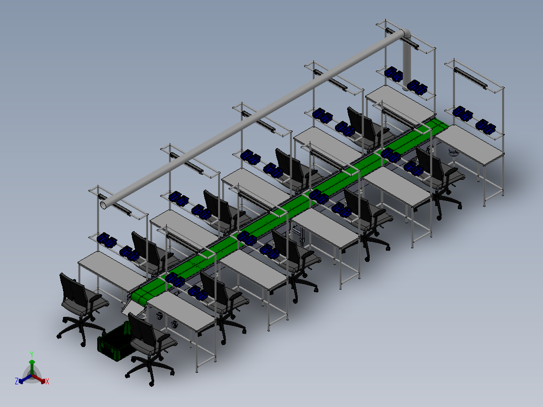 装配线正等轴测图
